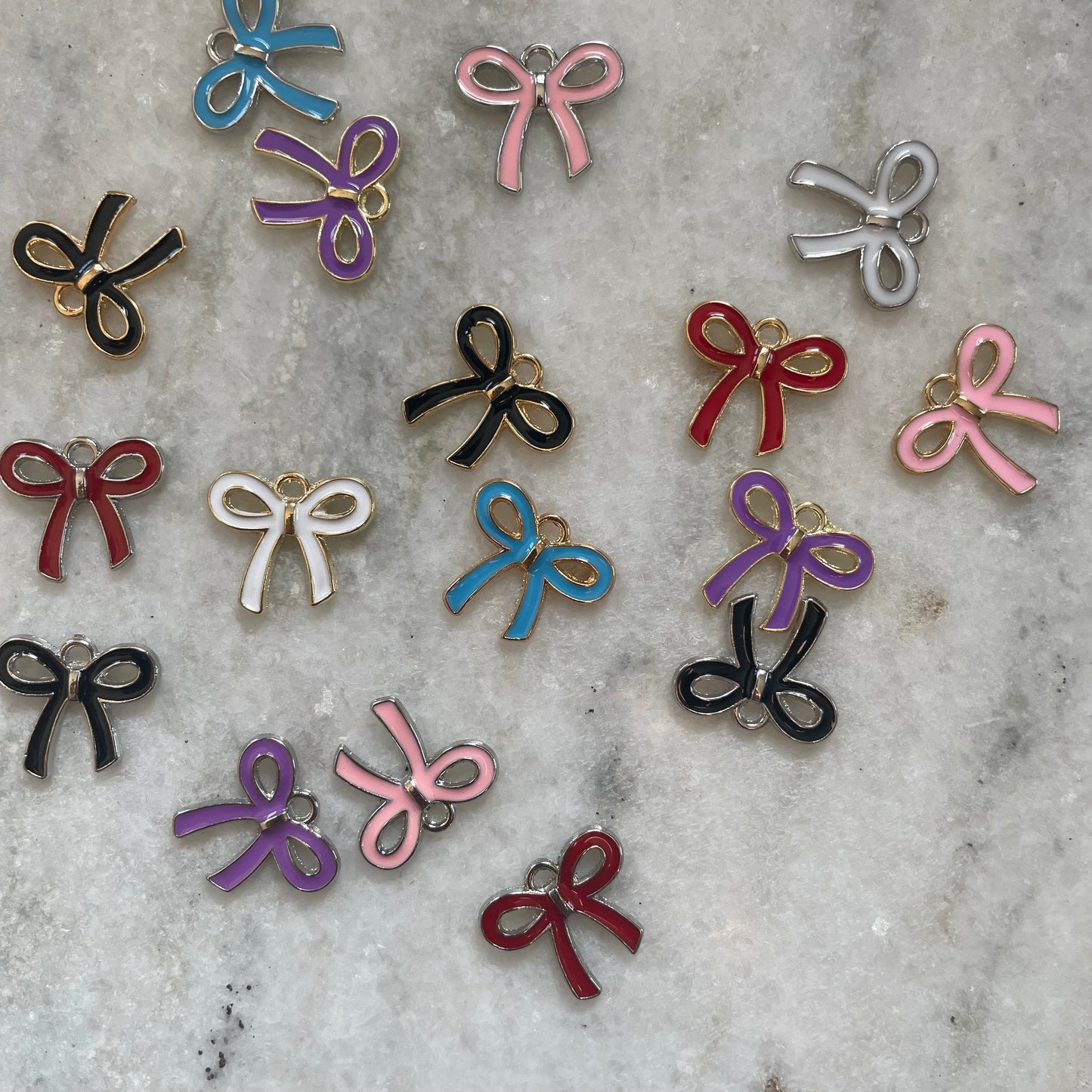 Multicolor Bow Charm