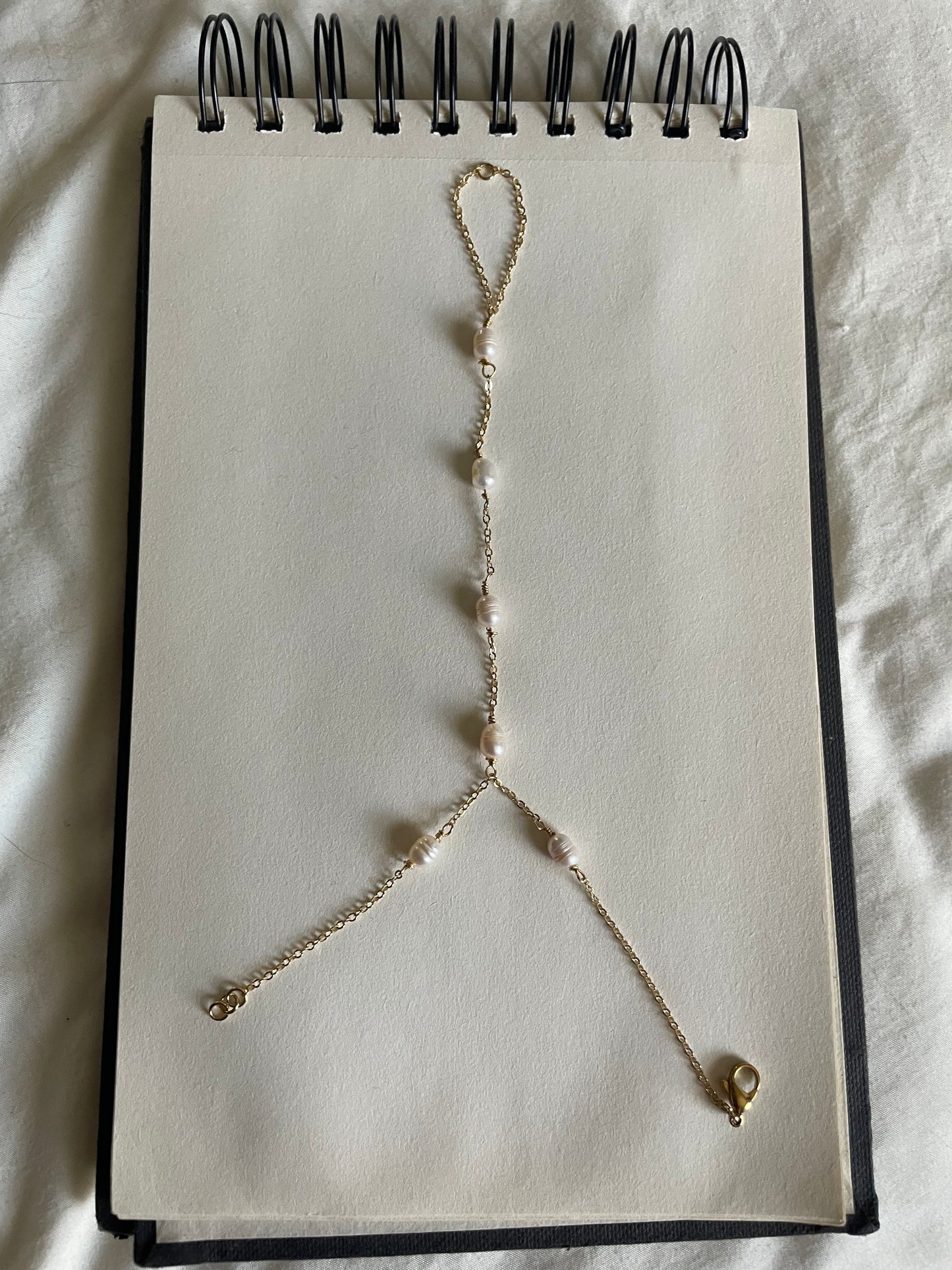 Strings of Pearls Hand Chain