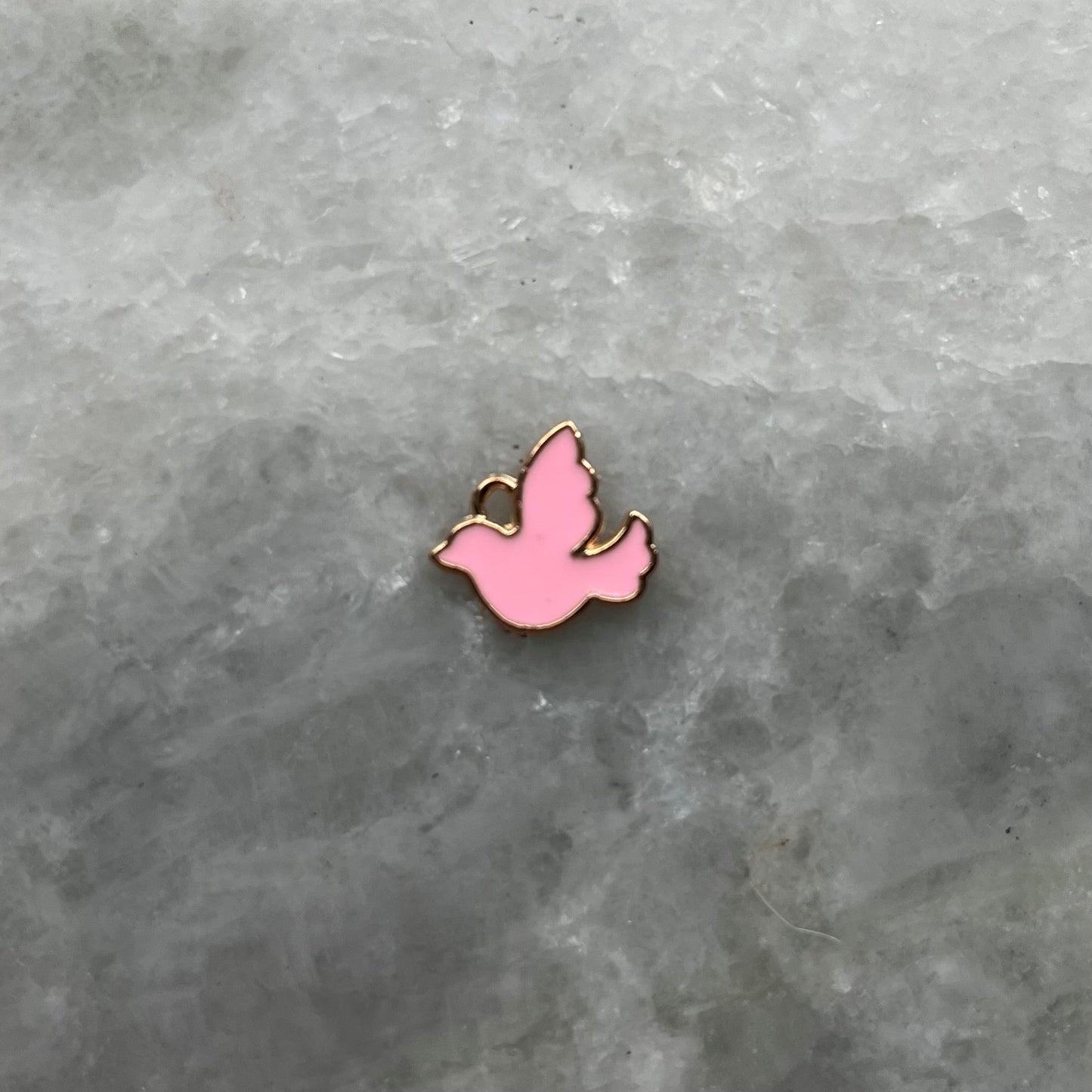 Pink Twitter Bird Charm