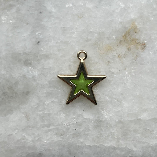 Green Star Charm