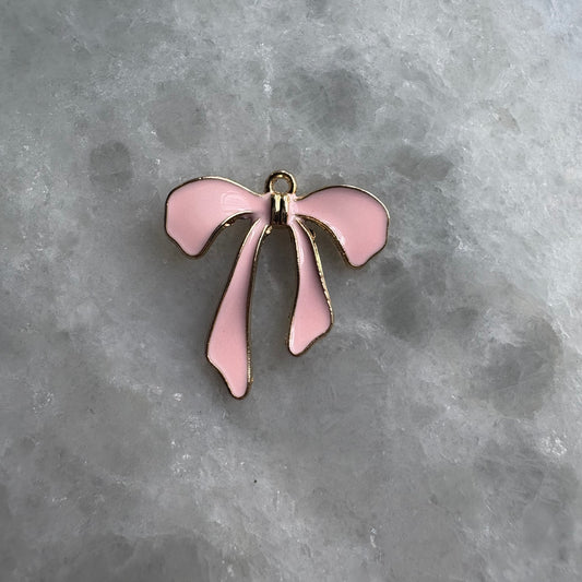 Pink Bow Charm
