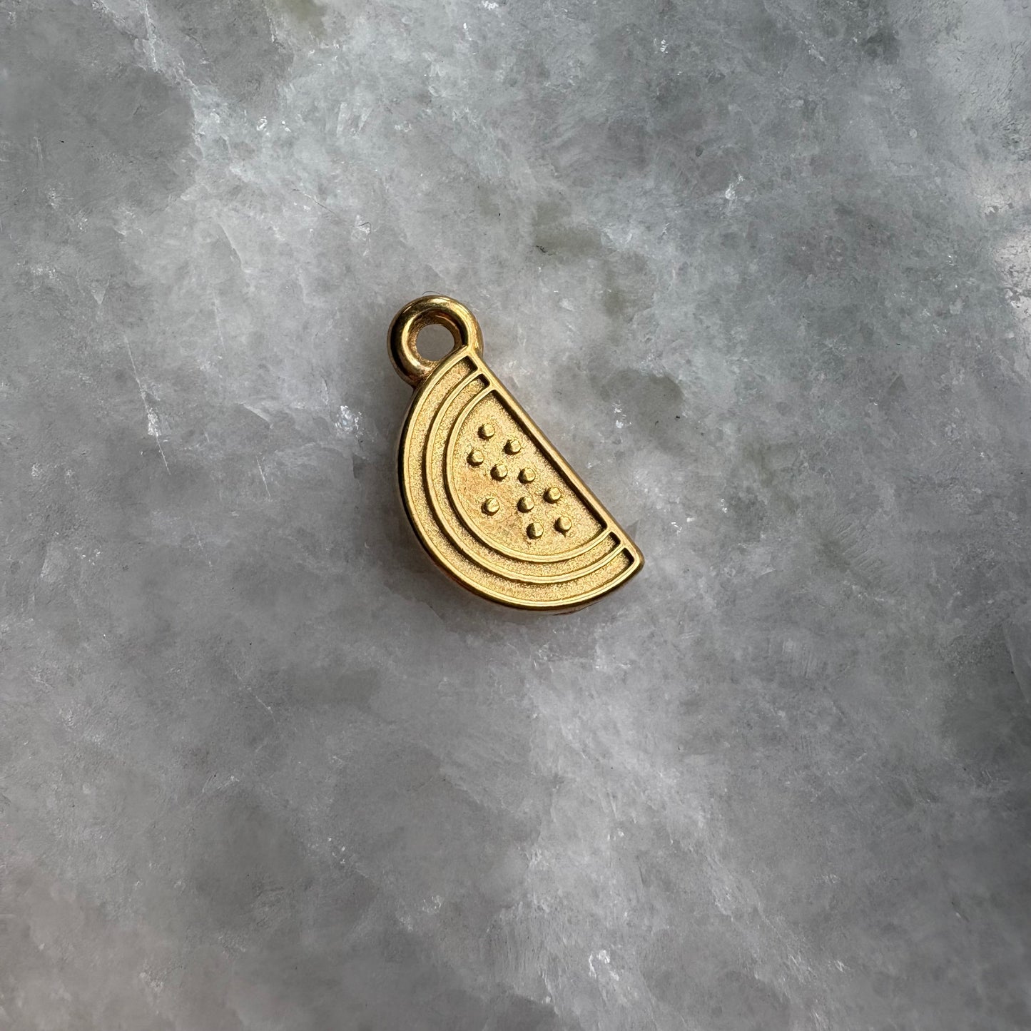 Gold Watermelon Charm