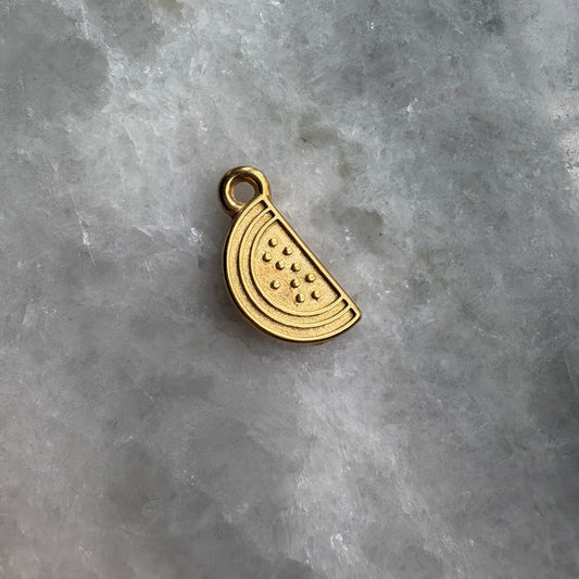 Gold Watermelon Charm