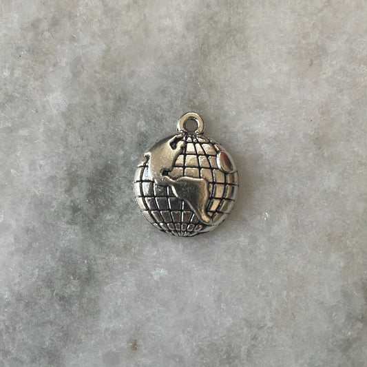 Silver Earth Charm