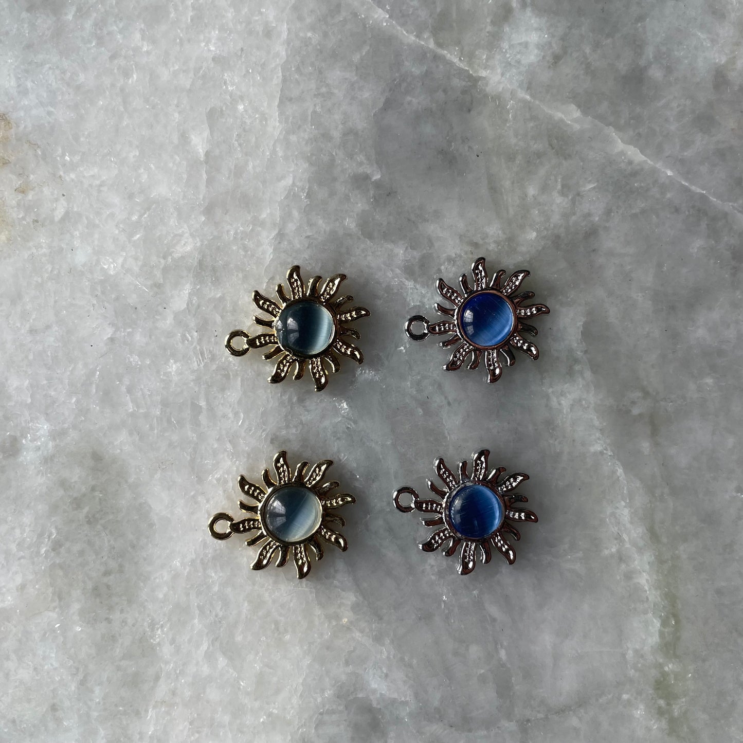 Multicolor Sun Stone Charm