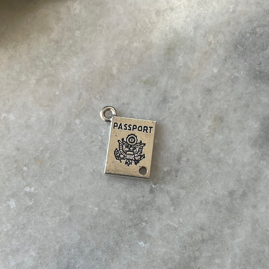 Silver Passport Charm