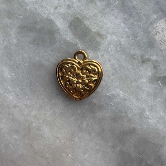 Vintage Heart Charm