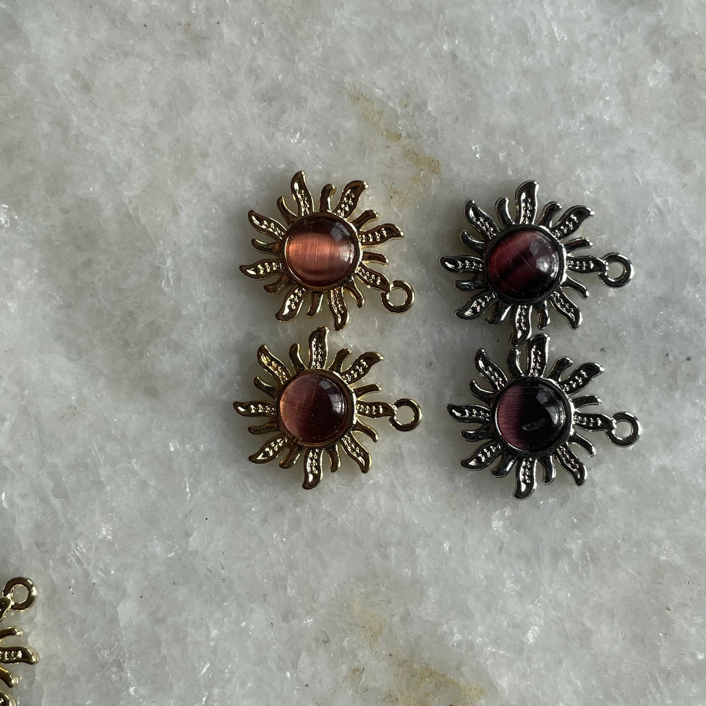 Multicolor Sun Stone Charm