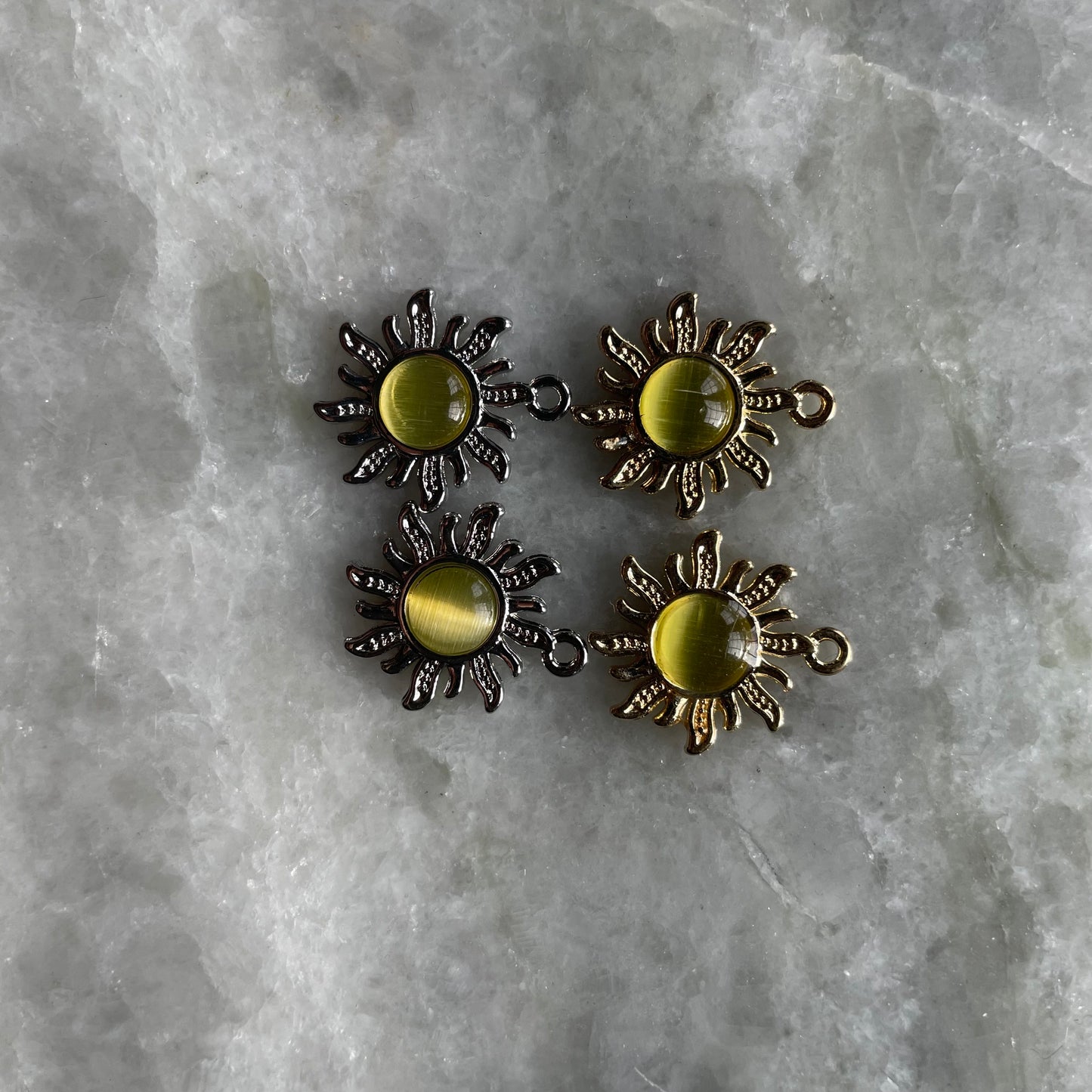 Multicolor Sun Stone Charm