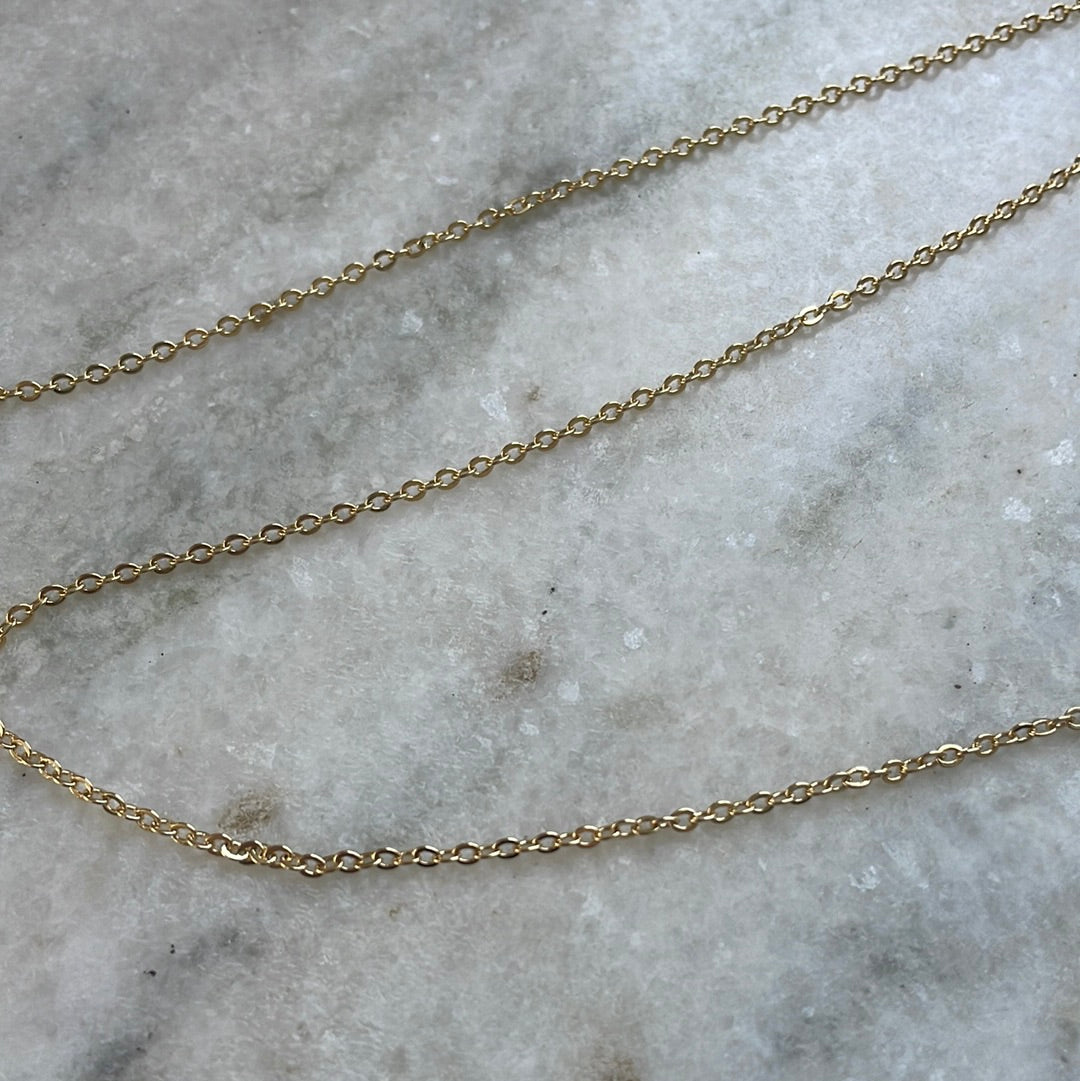 14K Dainty Gold Plated Stainless Steel chain