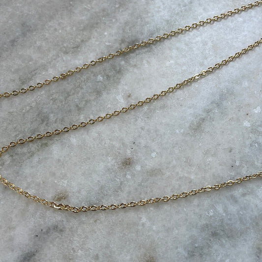 14K Dainty Gold Plated Stainless Steel chain