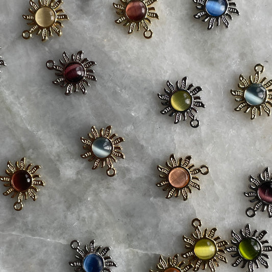 Multicolor Sun Stone Charm