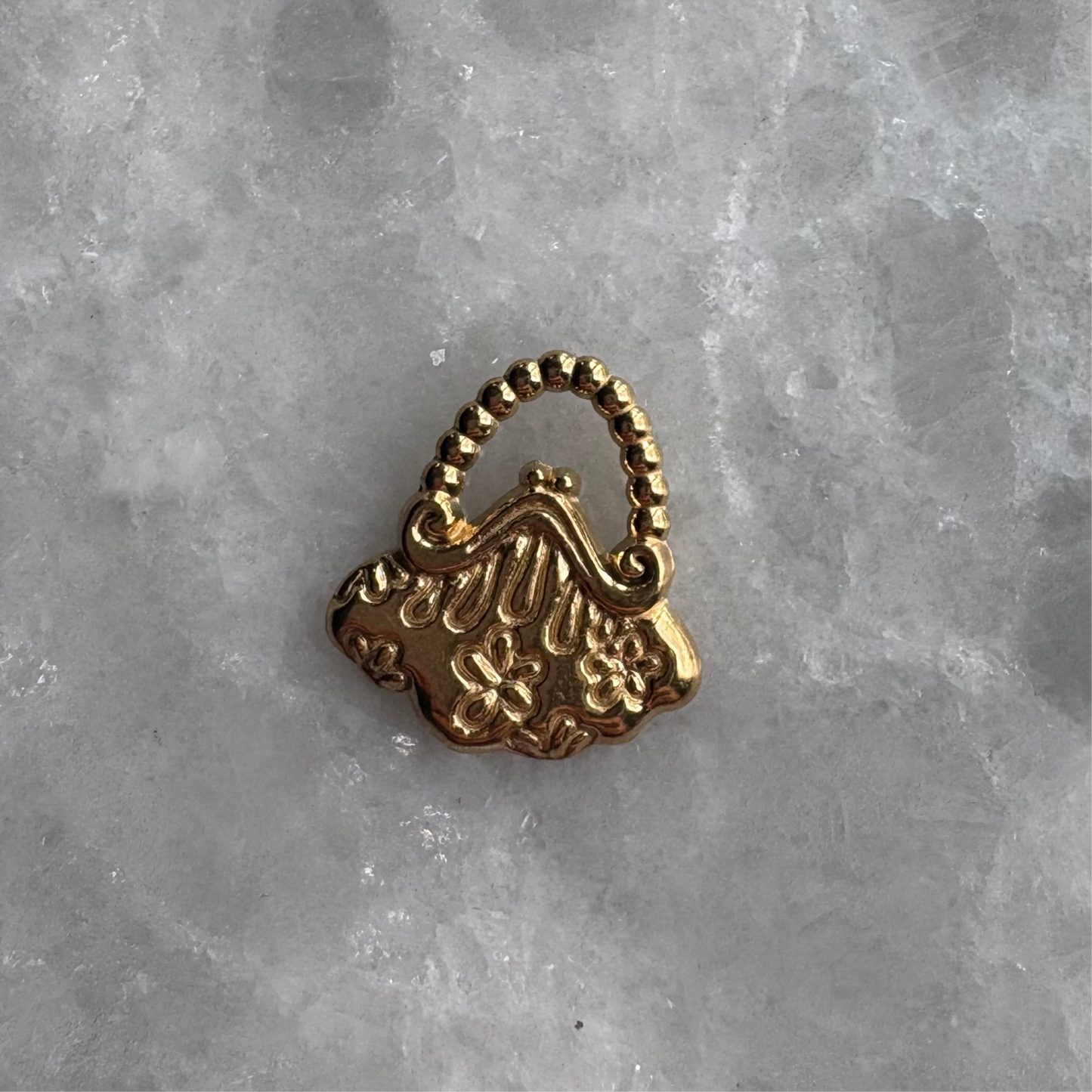 Gold Purse Charm