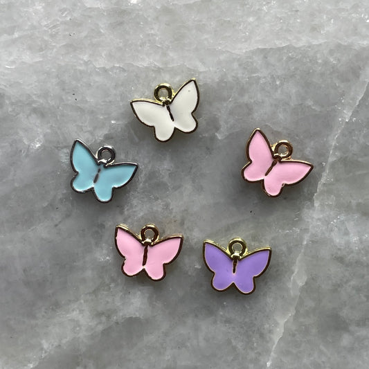 Multicolor Butterfly Charms