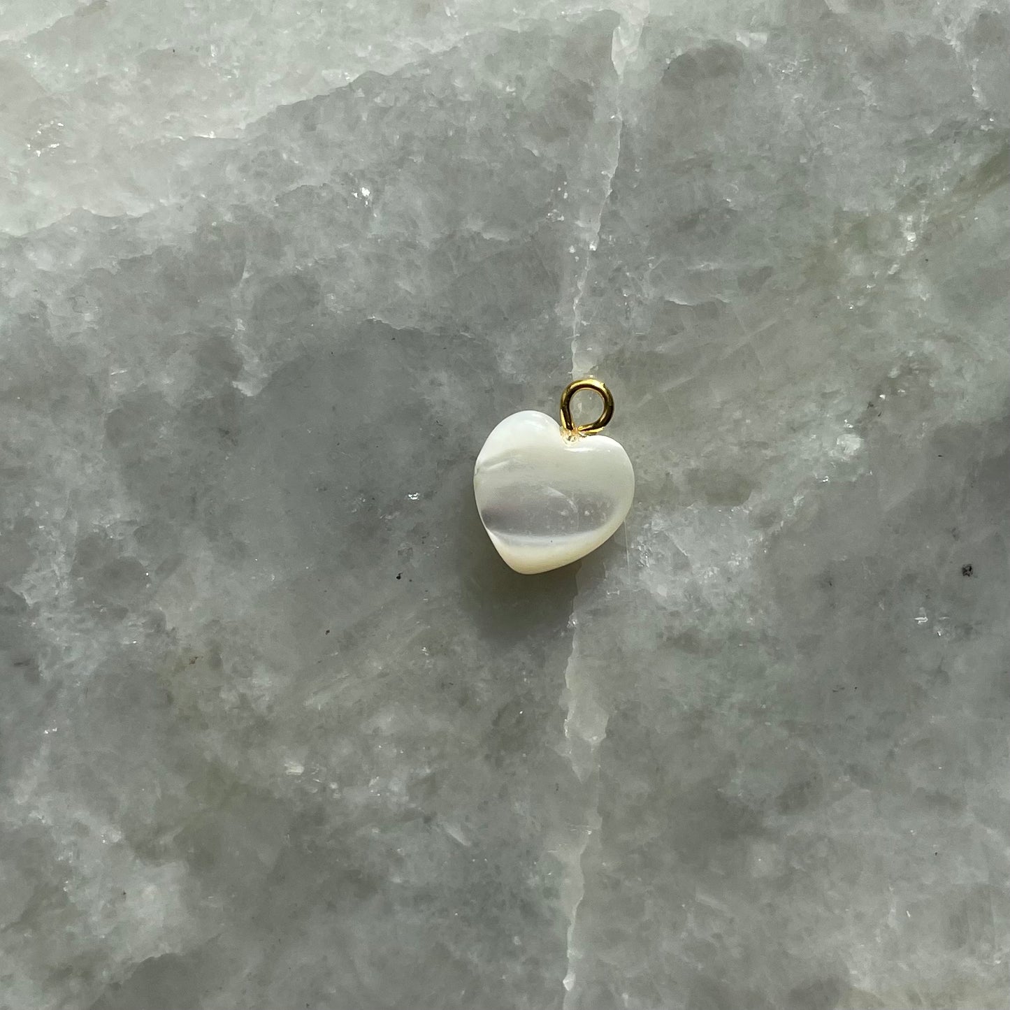 Pearl Heart Charm