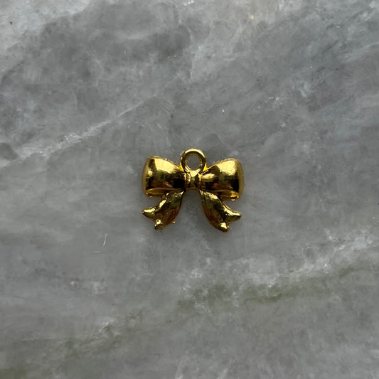 Golden Bow Charm