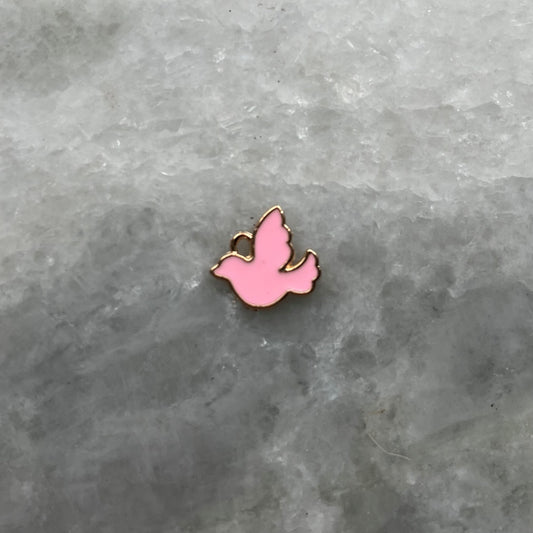 Pink Twitter Bird Charm