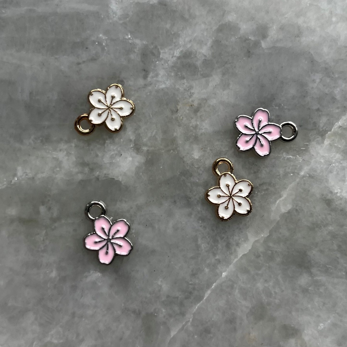 Multicolor Flower Blossoms Charm